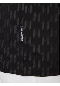Karl Lagerfeld - KARL LAGERFELD Polo 745070 542251 Czarny Regular Fit. Typ kołnierza: polo. Kolor: czarny. Materiał: bawełna #4