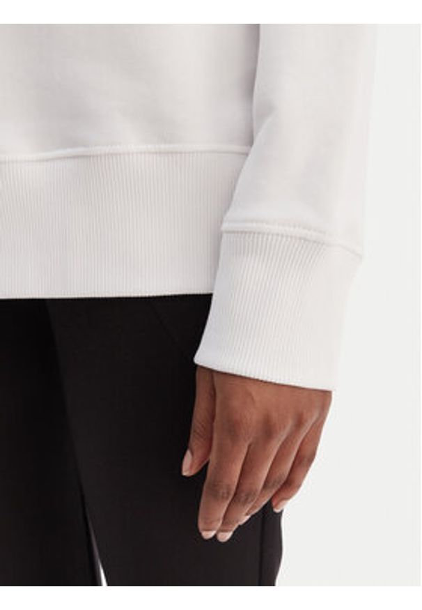 Versace Jeans Couture Bluza 80HAIE02 CF00E Biały Regular Fit. Typ kołnierza: kołnierzyk włoski. Kolor: biały. Materiał: bawełna