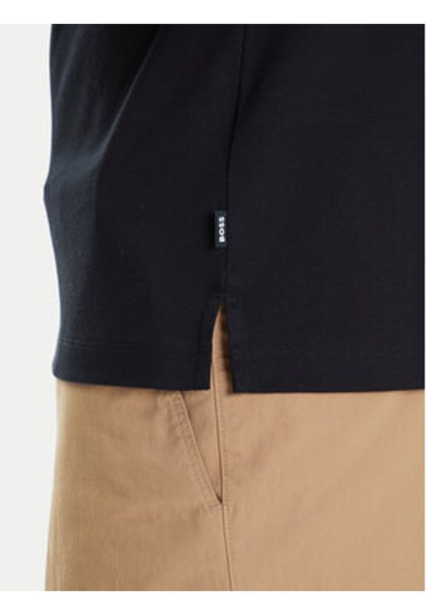 BOSS Polo H-Phillipson 200 50543865 Czarny Slim Fit. Typ kołnierza: polo. Kolor: czarny. Materiał: bawełna