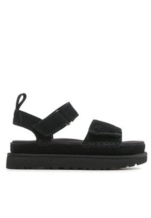 Ugg Sandały W Goldenstar Sandals 1136783 Czarny. Kolor: czarny. Materiał: skóra, zamsz