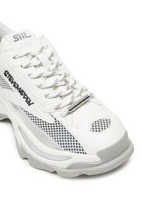 Steve Madden Sneakersy SM11002327 Biały. Kolor: biały. Materiał: skóra #3