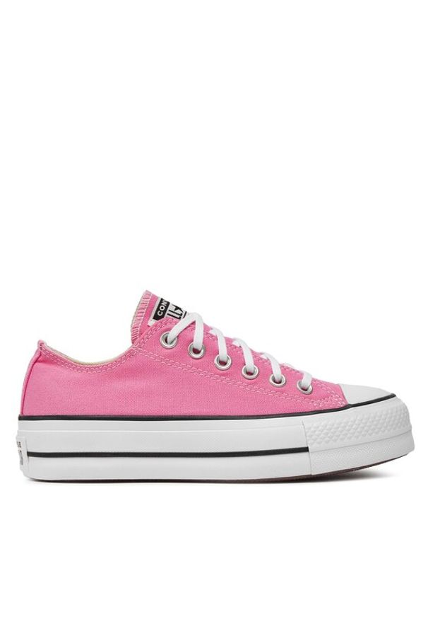 Converse Trampki Chuck Taylor All Star Lift Platform Ox A06508C Różowy. Kolor: różowy. Materiał: materiał. Obcas: na platformie