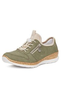 Rieker Sneakersy N42G0-52 Zielony. Kolor: zielony. Materiał: materiał #4