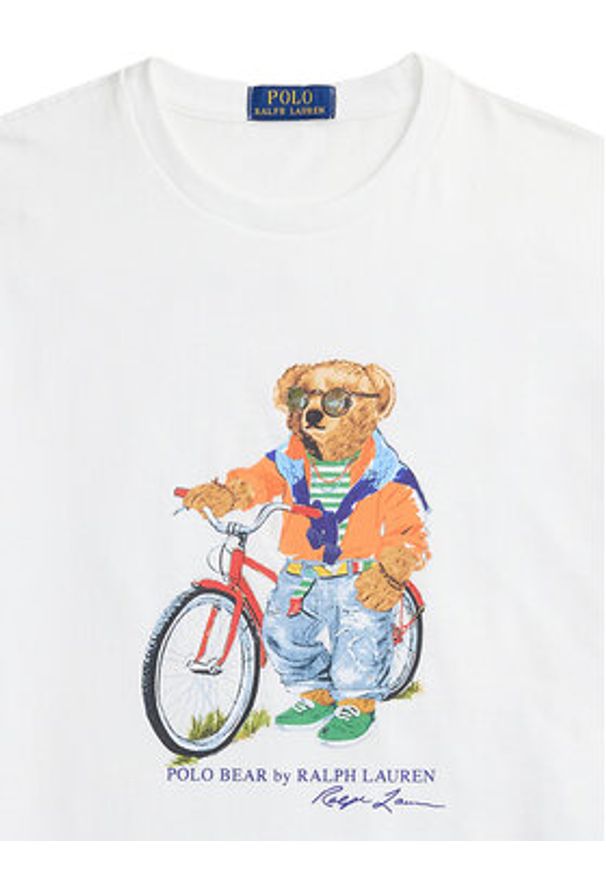 Polo Ralph Lauren T-Shirt 710B16612002 Biały Regular Fit. Typ kołnierza: polo. Kolor: biały. Materiał: bawełna