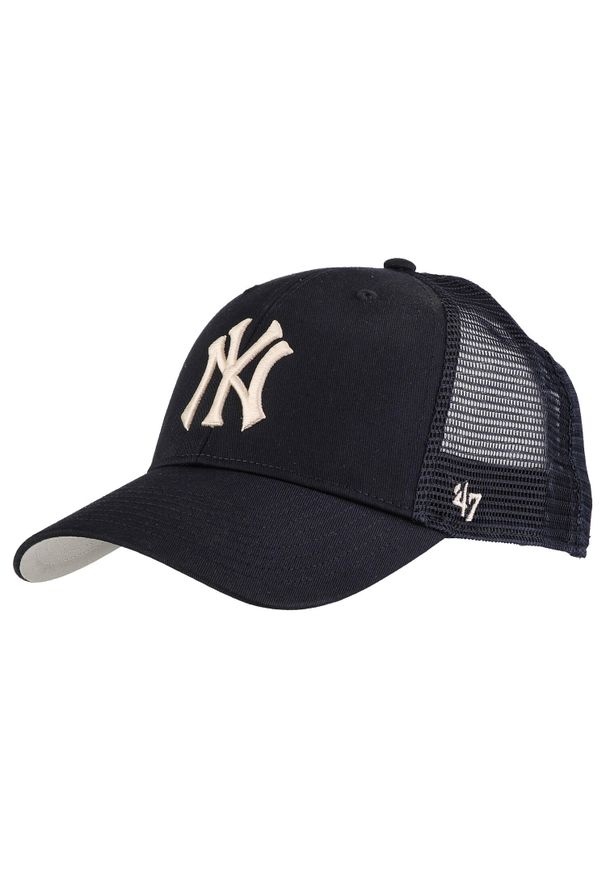 Męska czapka z daszkiem 47 Brand MLB New York Yankees Branson Cap. Kolor: niebieski. Materiał: bawełna, poliester