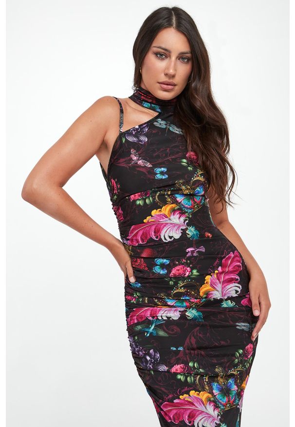 Versace Jeans Couture - Sukienka midi bodycon VERSACE JEANS COUTURE. Typ sukienki: bodycon. Długość: midi