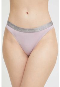 Calvin Klein Underwear stringi kolor fioletowy. Kolor: fioletowy #1
