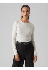 Vero Moda Sweter 10291147 Beżowy Regular Fit. Kolor: beżowy. Materiał: wiskoza, syntetyk #3