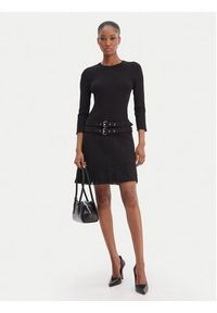 Morgan Sukienka dzianinowa 261-RANOS Czarny Slim Fit. Kolor: czarny. Materiał: wiskoza #4