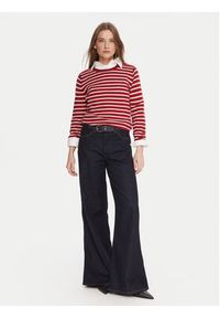 TOMMY HILFIGER - Tommy Hilfiger Sweter WW0WW40264 Czerwony Regular Fit. Kolor: czerwony. Materiał: wełna