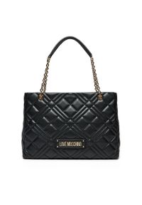 Love Moschino - LOVE MOSCHINO Torebka JC4145PP1MLA0000 Czarny. Kolor: czarny. Materiał: skórzane