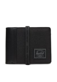 Herschel Duży Portfel Męski Hank 30068 05881 Czarny. Kolor: czarny. Materiał: materiał