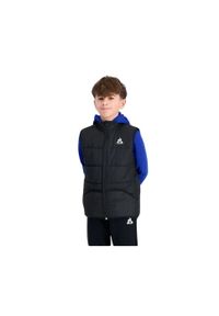 Kurtka dziecięca bez rękawów Le Coq Sportif Essentiels Extra N°1. Kolor: czarny. Materiał: puch. Długość rękawa: bez rękawów. Styl: młodzieżowy, sportowy