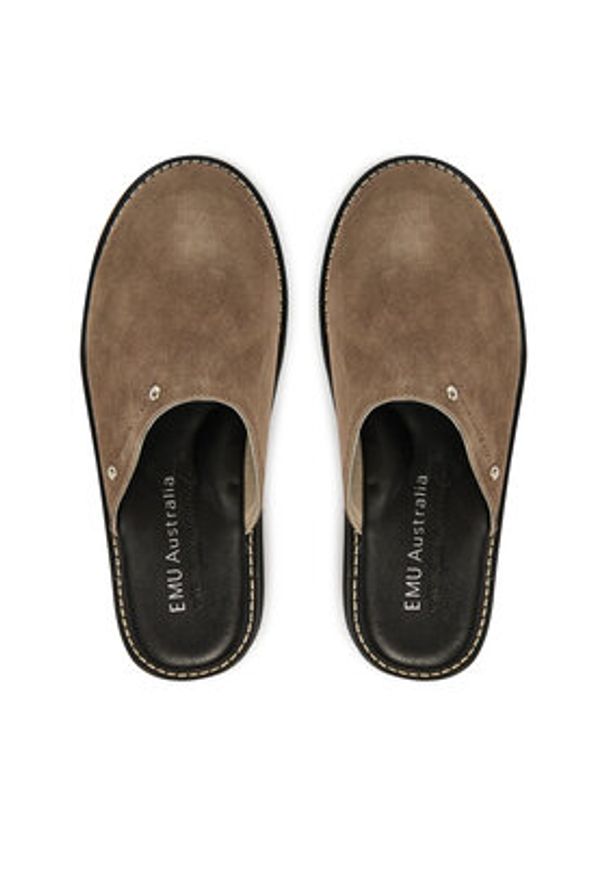 EMU Australia Klapki Maroo W13285 Szary. Kolor: szary. Materiał: zamsz, skóra