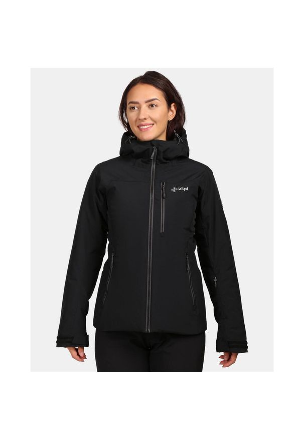 Kilpi - Damska kurtka narciarska Kilp FLIP-W. Kolor: czarny. Sezon: zima. Sport: narciarstwo