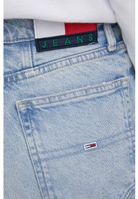 Tommy Jeans jeansy CE713 damskie high waist. Stan: podwyższony. Kolor: niebieski #4
