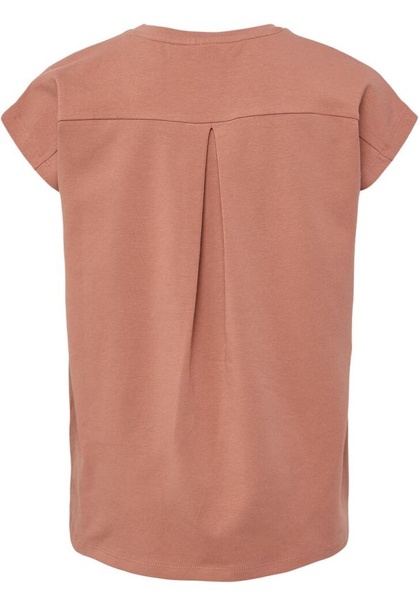 Koszulka dla dziewczynki Hummel Jumpy. Kolor: brązowy. Materiał: jersey, materiał. Sport: joga i pilates