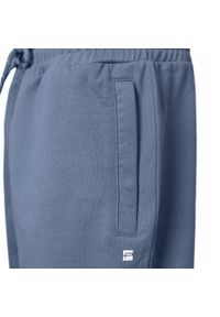 Męskie Krótkie Spodenki Dresowe (Szorty) - Pako Jeans - Niebieskie. Kolor: niebieski. Materiał: bawełna. Długość: krótkie. Sezon: lato. Styl: sportowy #5