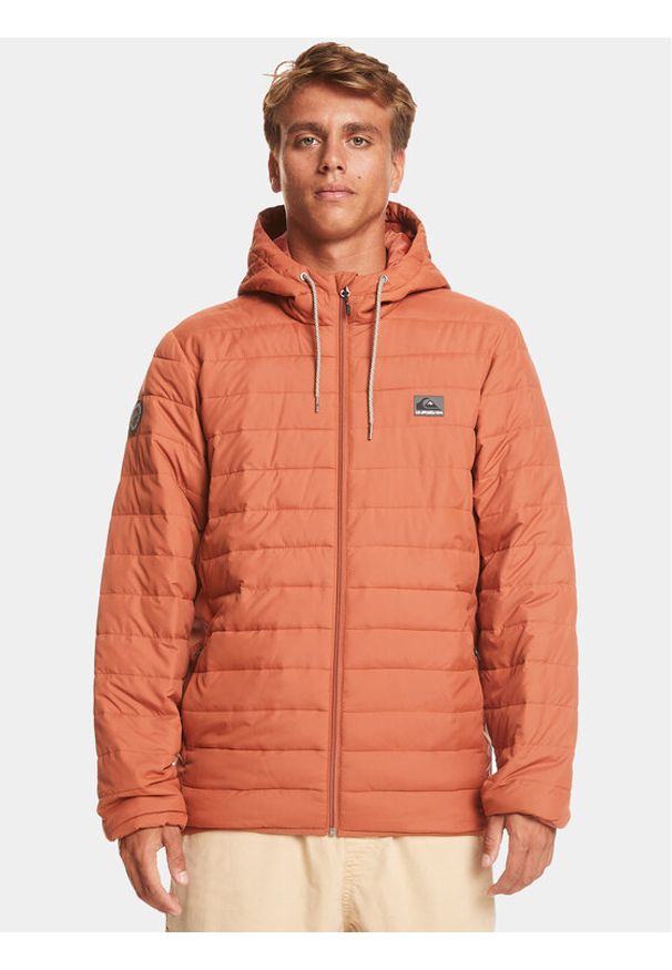 Quiksilver Kurtka przejściowa Scaly Hood Jckt EQYJK04008 Pomarańczowy Regular Fit. Kolor: pomarańczowy. Materiał: syntetyk