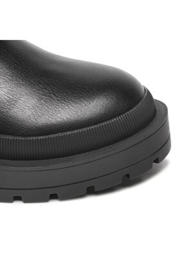 Jenny Fairy Kozaki AL7506K-01 Czarny. Kolor: czarny. Materiał: materiał