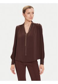 Rinascimento Bluzka CFC0125721003 Brązowy Regular Fit. Kolor: brązowy. Materiał: syntetyk