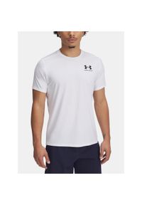 Koszulka treningowa męska Under Armour HeatGear Fitted. Kolor: biały. Sport: fitness #1