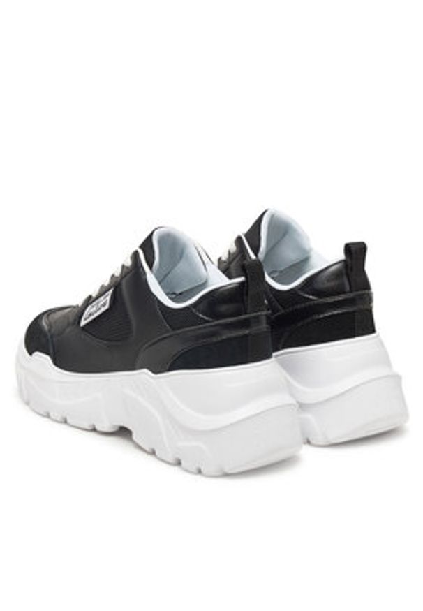 Versace Jeans Couture Sneakersy 78VA3SC2 Czarny. Kolor: czarny. Materiał: skóra