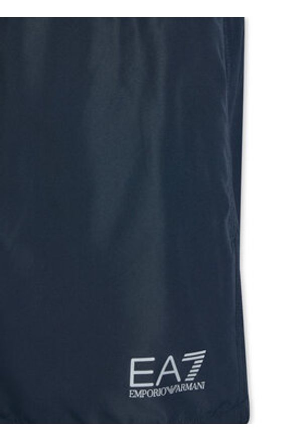 EA7 Emporio Armani Szorty kąpielowe 7M001677 AF13019 MB010 Granatowy Regular Fit. Kolor: niebieski. Materiał: syntetyk