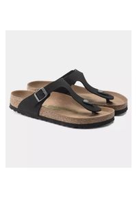 Klapki Birkenstock Gizeh Bs W 1020380 czarne. Kolor: czarny. Materiał: zamsz, materiał, syntetyk, skóra. Styl: klasyczny #3