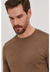 Selected Homme - Sweter. Kolor: brązowy. Materiał: materiał. Długość rękawa: długi rękaw. Długość: długie #6