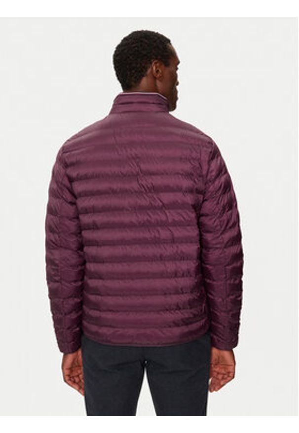 TOMMY HILFIGER - Tommy Hilfiger Kurtka przejściowa Core Circular MW0MW18763 Bordowy Regular Fit. Kolor: czerwony. Materiał: syntetyk