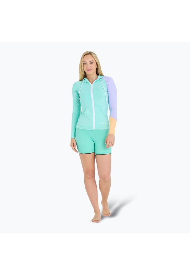 JETPILOT - Bluza damska Jetpilot Pacer Hooded Rashie. Kolor: niebieski