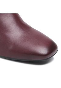 Lasocki Botki 0539-01 Bordowy. Kolor: czerwony. Materiał: skóra #2