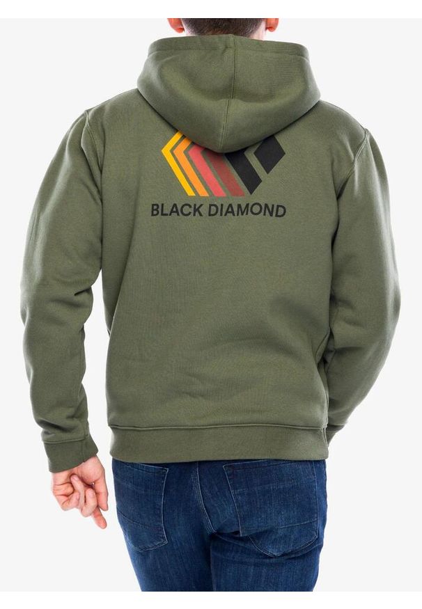 Bluza rozpinana męska Black Diamond Faded Full Zip Hoody. Kolor: zielony. Sport: turystyka piesza