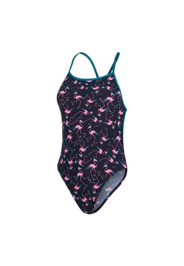 Strój pływacki Speedo Solid V-Back flamingi. Kolor: czarny