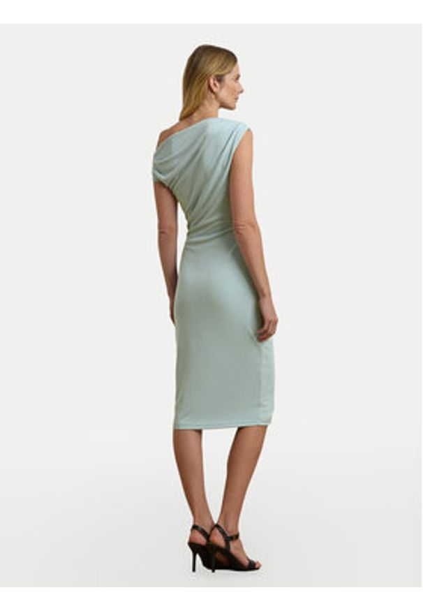Lauren Ralph Lauren - LAUREN RALPH LAUREN Sukienka koktajlowa 250964081001 Błękitny Slim Fit. Kolor: niebieski. Materiał: syntetyk. Styl: wizytowy
