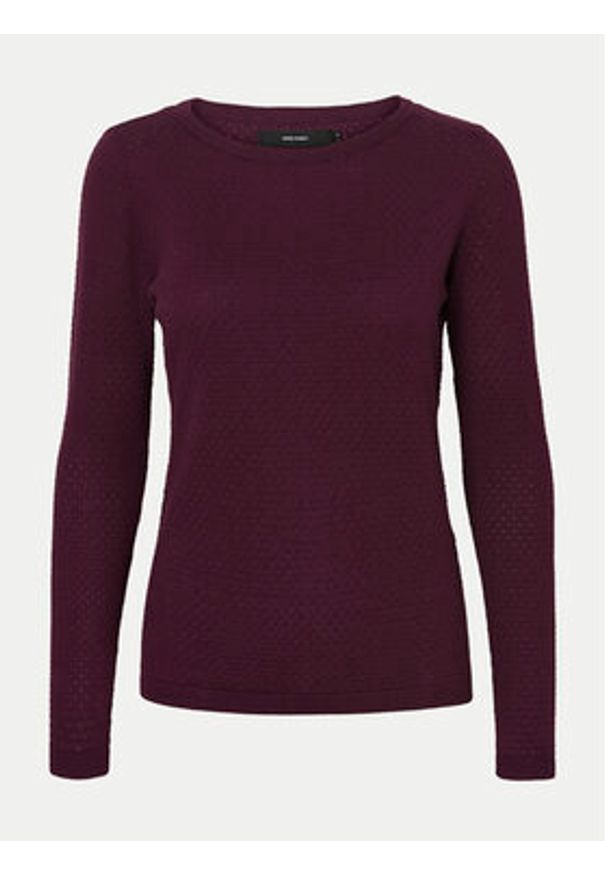 Vero Moda Sweter Care 10136644 Fioletowy Regular Fit. Kolor: fioletowy. Materiał: bawełna
