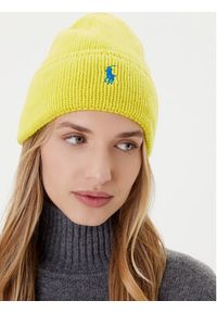 Polo Ralph Lauren Czapka 455954355008 Żółty. Kolor: żółty. Materiał: wełna, materiał #3