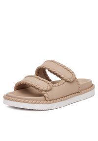 Badura Klapki BURDOCK-124AL0955 Beżowy. Kolor: beżowy. Materiał: skóra #3