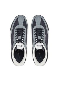 TOMMY HILFIGER - Tommy Hilfiger Sneakersy Retro Runner Seasonal FM0FM05425 Granatowy. Kolor: niebieski. Materiał: skóra #5