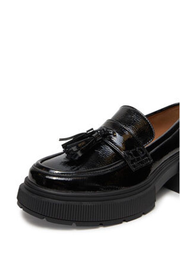 DeeZee Loafersy 60166-2 Czarny. Kolor: czarny. Materiał: materiał, syntetyk