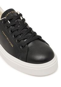 TOMMY HILFIGER - Tommy Hilfiger Sneakersy Chic Cupsole FW0FW09107 Czarny. Kolor: czarny. Materiał: skóra #6