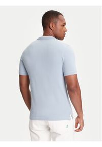 United Colors of Benetton - United Colors Of Benetton Polo 3WG9U301Z Niebieski Slim Fit. Typ kołnierza: polo. Kolor: niebieski. Materiał: bawełna #2