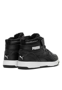 Sneakersy dziecięce czarne Puma Rebound Joy Fur PS. Okazja: do pracy, na spacer, na co dzień. Kolor: czarny. Sport: turystyka piesza #4