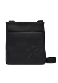 Calvin Klein Saszetka Bold Ck Flatpack LV04D3344G Czarny. Kolor: czarny. Materiał: skóra #5