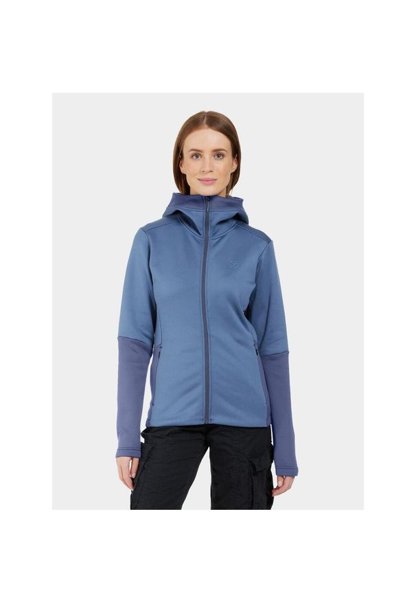 Damski polar Didriksons Rosita. Kolor: niebieski. Materiał: polar