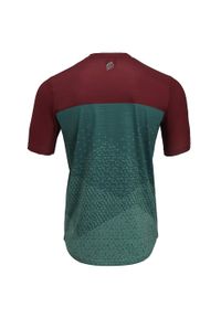 Koszulka rowerowa męska Enduro Silvini Jersey Denno MD1803. Kolor: czerwony, zielony, wielokolorowy. Materiał: jersey. Długość rękawa: krótki rękaw. Długość: krótkie