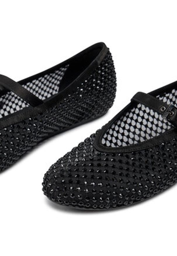 LE SILLA - Le Silla Baleriny Ballerina Gilda Stocking 0189C020MTPPSAS933 Czarny. Kolor: czarny. Materiał: materiał