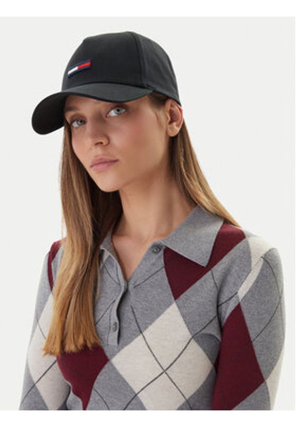 Tommy Jeans Czapka z daszkiem Tju Flag Cap AU0AU00843 Czarny. Kolor: czarny. Materiał: materiał