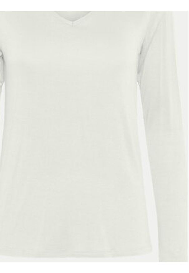 Pieces T-Shirt Billo 17151127 Biały Regular Fit. Kolor: biały. Materiał: wiskoza